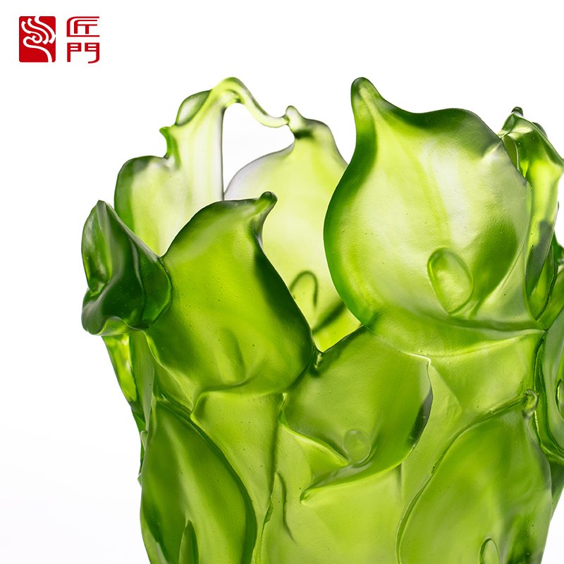 Vas Kaca Cetakan Lilin untuk Ruang Tamu Rangkaian Bunga Kaca Kristal Tempat Bunga Diawetkan Artistik Meja Makan Rumah Ornamen Dekoratif Vas Calla Lily