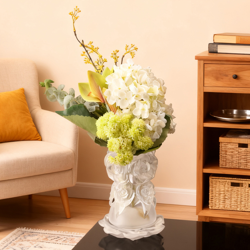 Proses Pengecoran Lilin Hilang Kaca Dekorasi Rumah Vas Kaca Kristal “Vas Mawar”