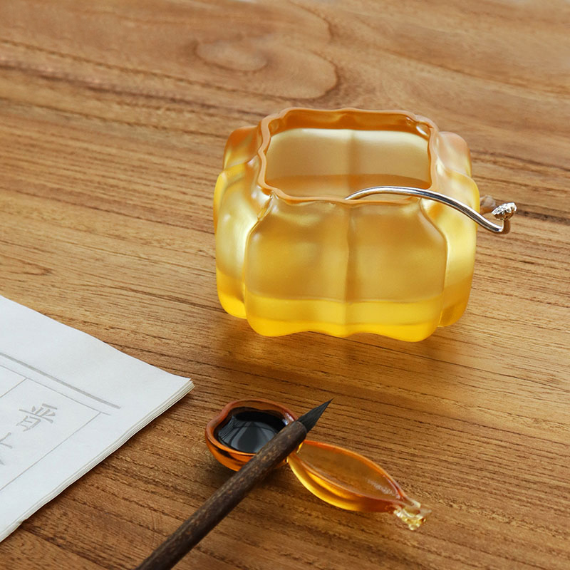 Panci air berbentuk labu Kaca Kristal Ungu