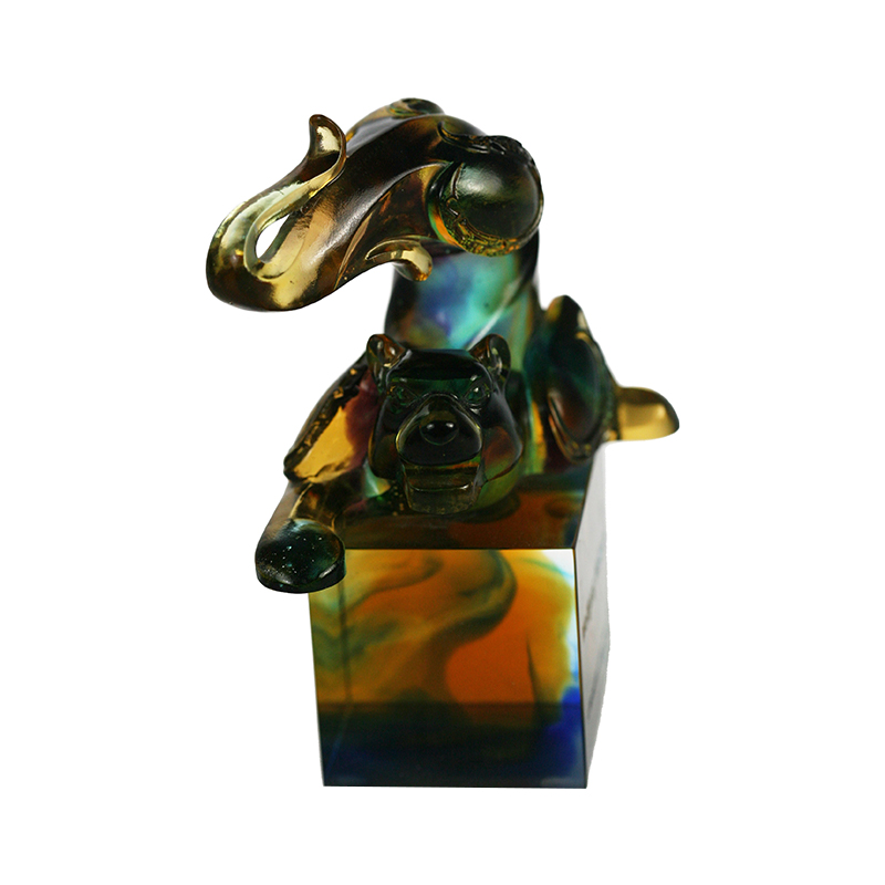 Segel kristal kaca harimau