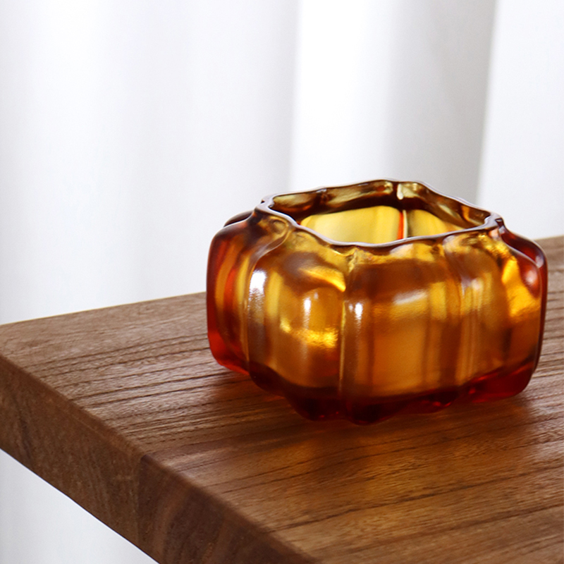 Panci air berbentuk labu Kaca Kristal Ungu