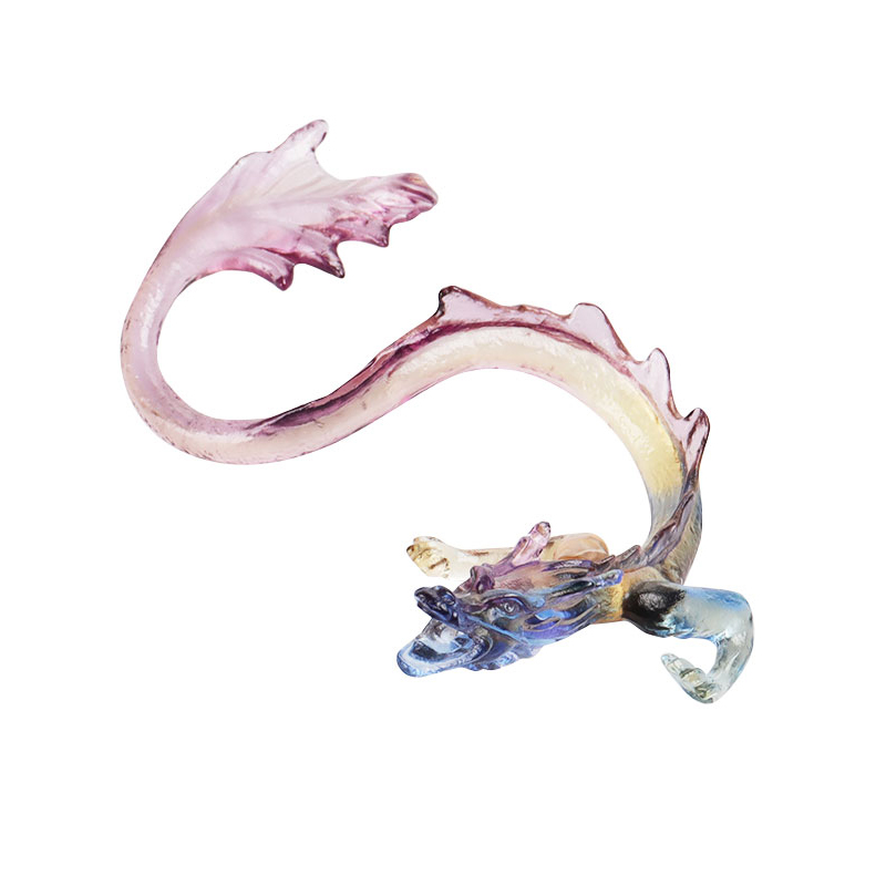 Tempat Dupa Kaca Naga Emas