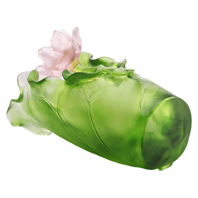 Set Vas Kaca Kristal Dekorasi Lorong Seri Lotus