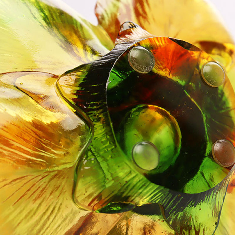 Tempat Lilin Berbentuk Kelopak Kaca