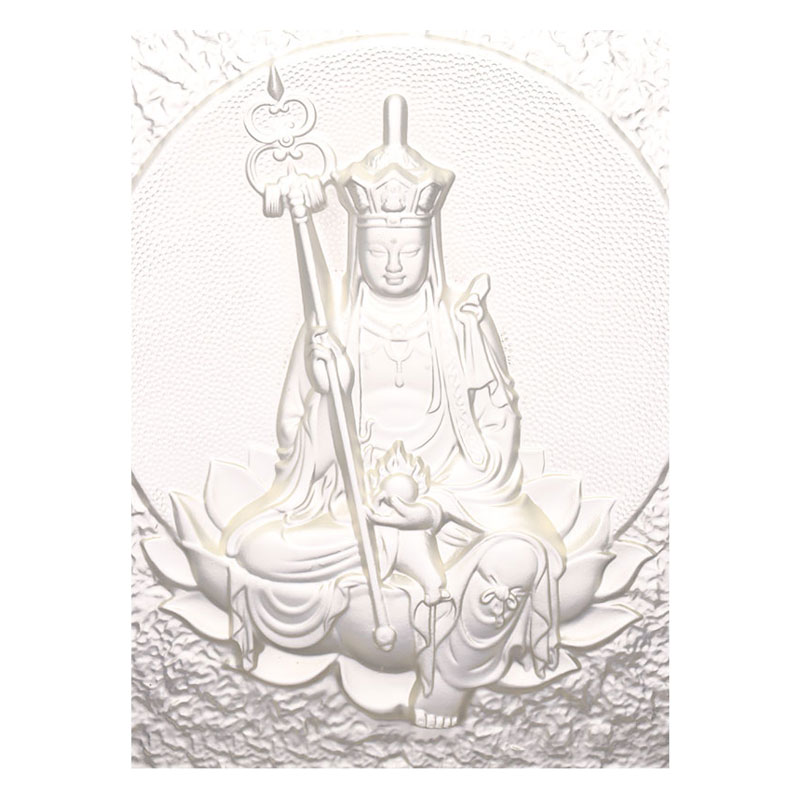 Batu Bata Liuli Dekoratif Bodhisattva Ksitigarbha