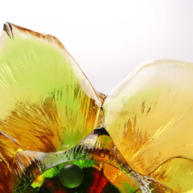 Tempat Lilin Berbentuk Kelopak Kaca