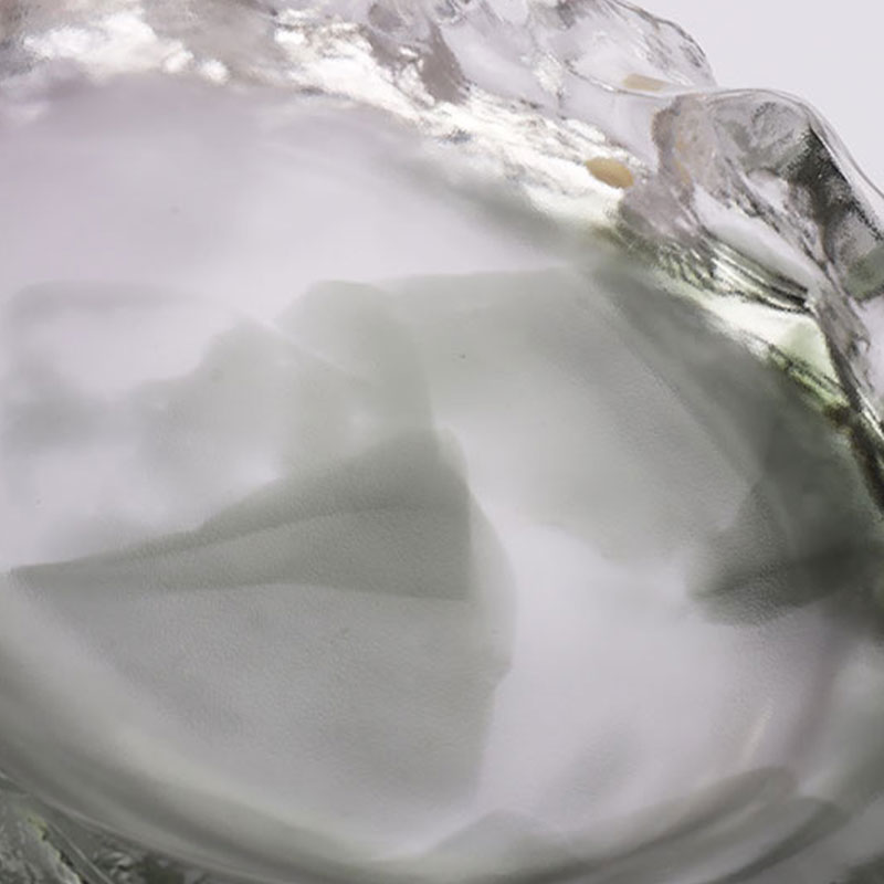 Baki Buah Oval Kaca Dekoratif Seni