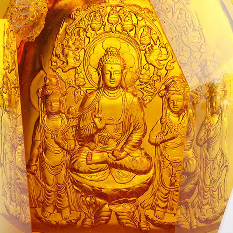 Patung Kristal Buddha Amitayus