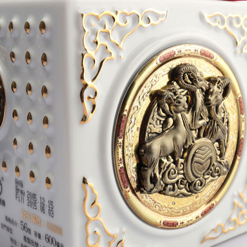 Set Botol Anggur Kaca Kristal Tutup Bentuk Hewan Zodiak Cina