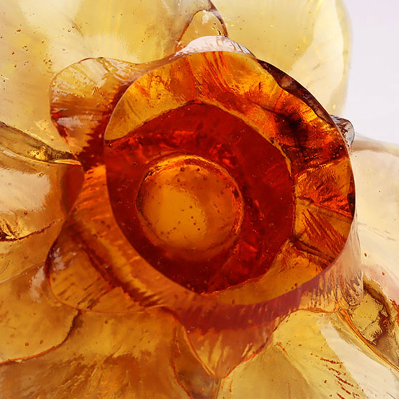 Tempat Lilin Berbentuk Kelopak Kaca