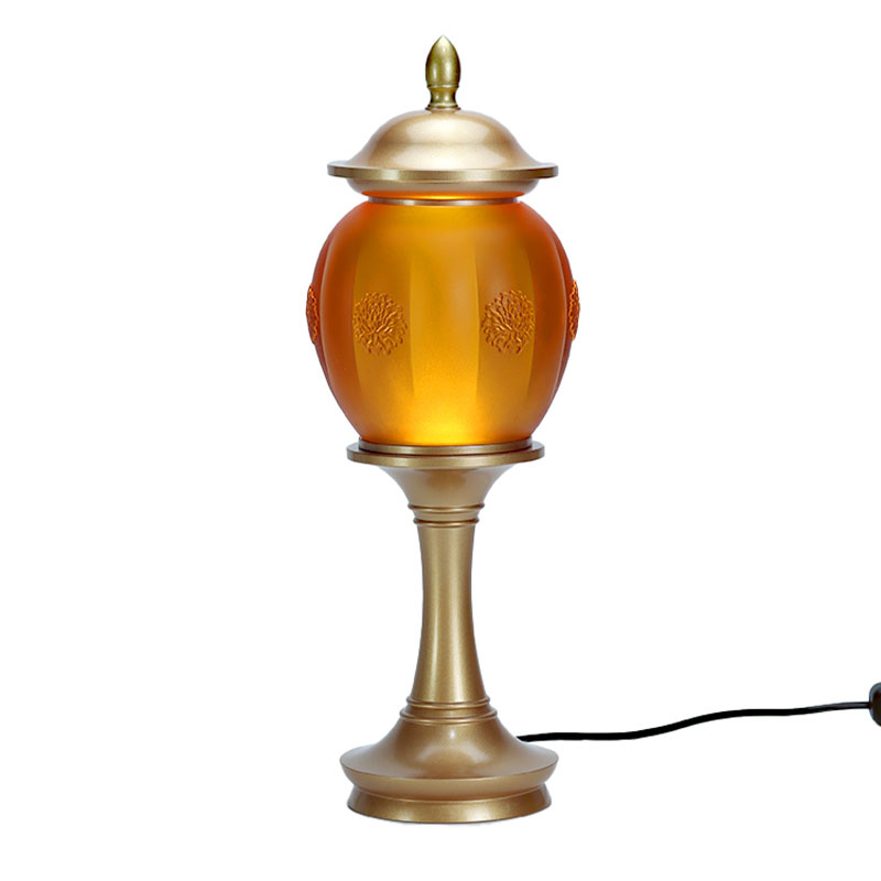 Set Persembahan Kaca Emas Altar Buddha Seri