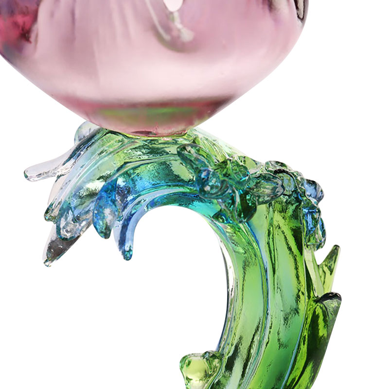 Tempat lilin berbentuk Teratai Kaca Kristal