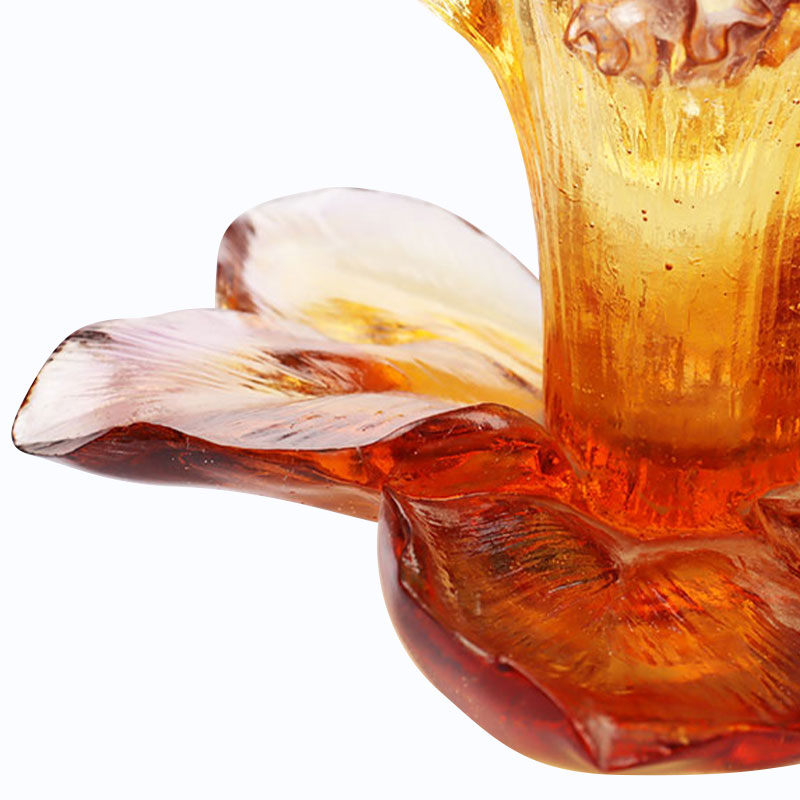 Tempat Lilin Berbentuk Kelopak Kaca