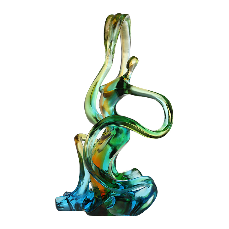 Hiasan rumah hiasan kaca berwarna