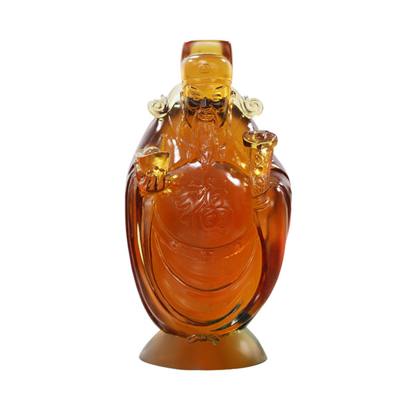 Ornamen Dewa Kekayaan Kaca