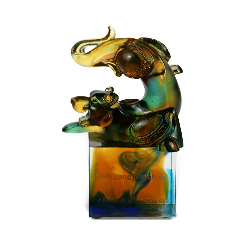 Segel kristal kaca harimau