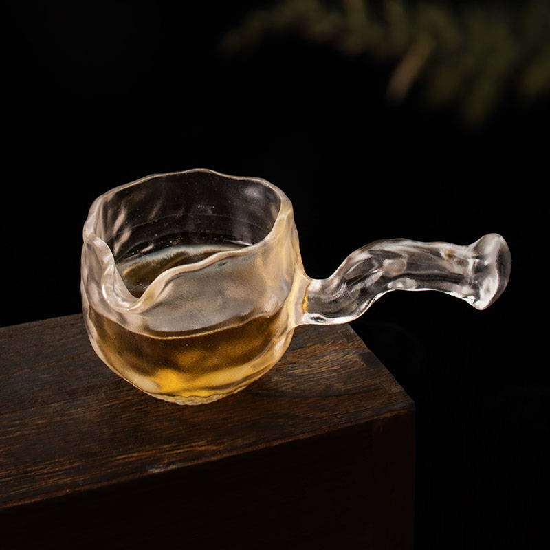 Set Teh Kaca Transparan dengan Teko, Cangkir Teh