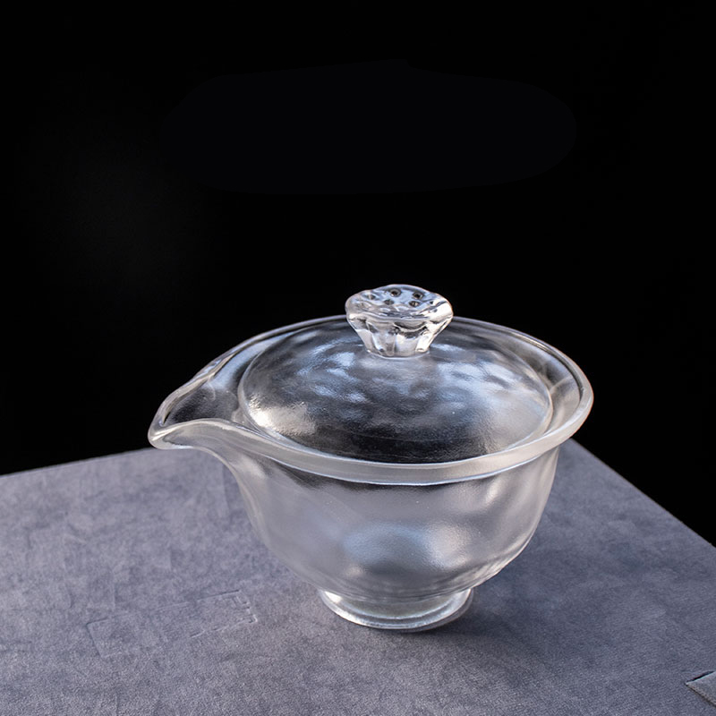 Set Teh Kaca Transparan dengan Teko, Cangkir Teh