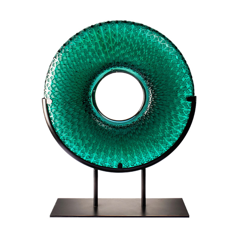 Cakram Melingkar Daun Bambu