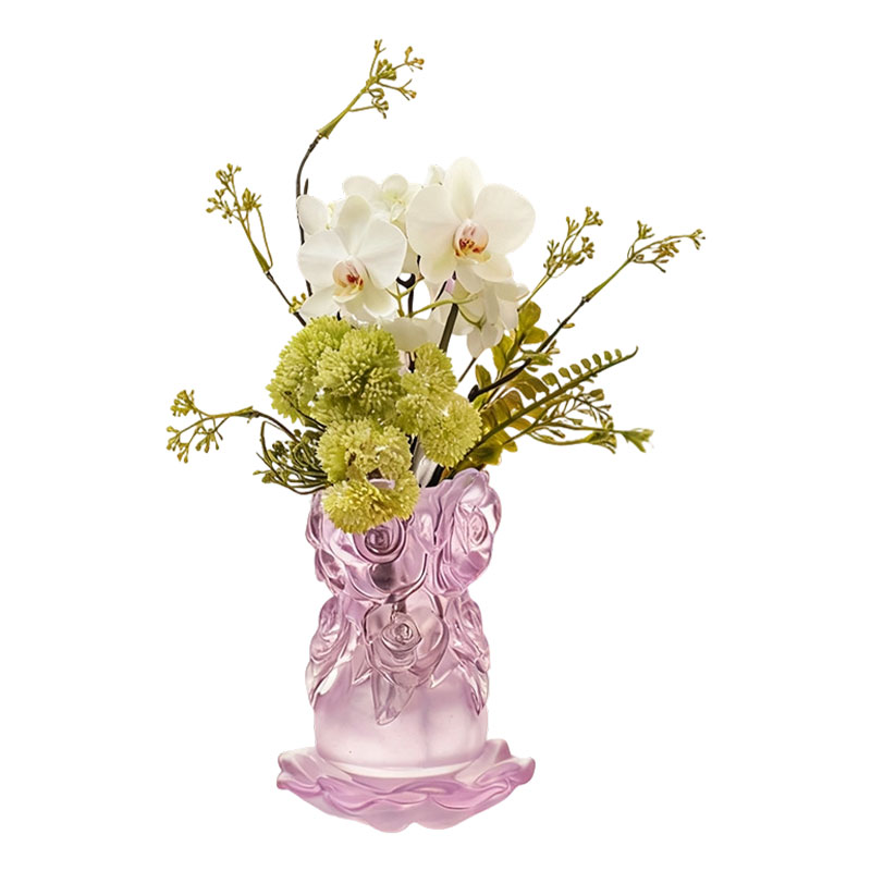 Proses Pengecoran Lilin Hilang Kaca Dekorasi Rumah Vas Kaca Kristal “Vas Mawar”